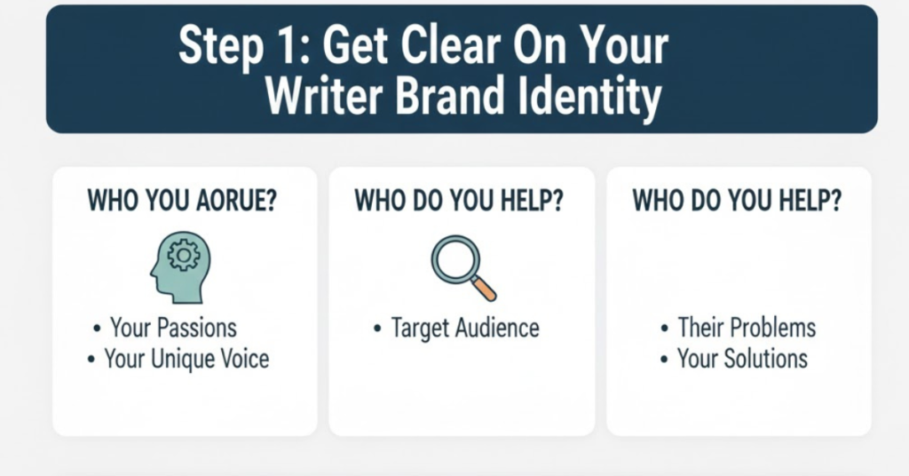 Step 1: Get clear on your writer brand identity