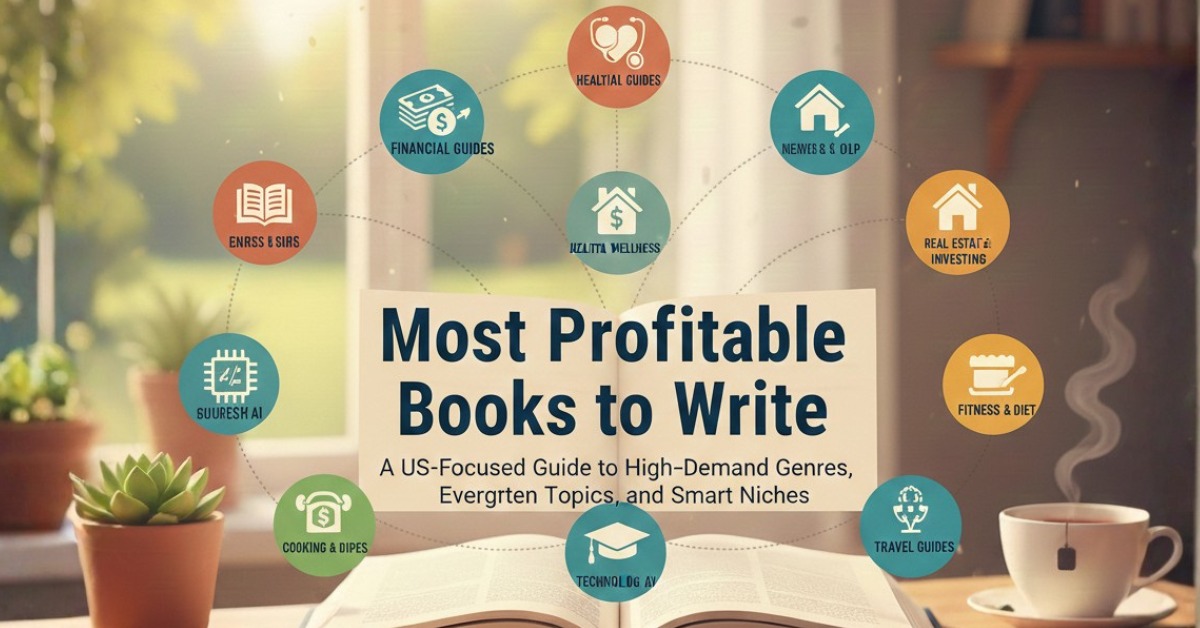 Most Profitable Books to Write: A US-Focused Guide to High-Demand Genres, Evergreen Topics, and Smart Niches